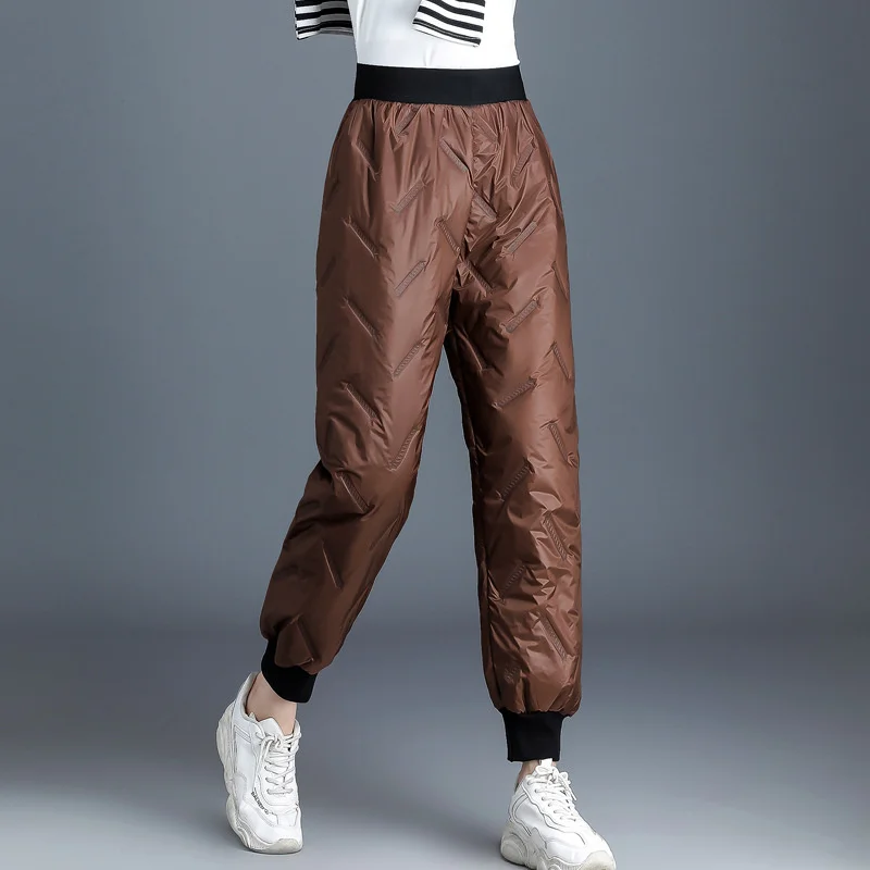 Womens Winter Pants Cotton Down Padded Pencil Pants Office Lady Loose Elastic High Waist Down Warm Trousers Female PT-504
Womens Winter Pants Cotton Down Padded Pencil Pants Office Lady Loose Elastic High Waist Down Warm Trousers Female PT-504