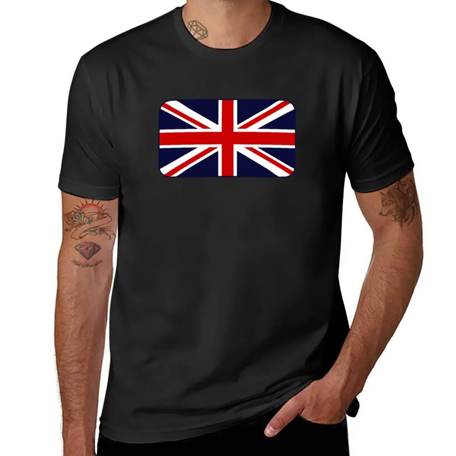 

Union Jack Flag of the UK T-Shirt Short sleeve tee oversized mens clothes