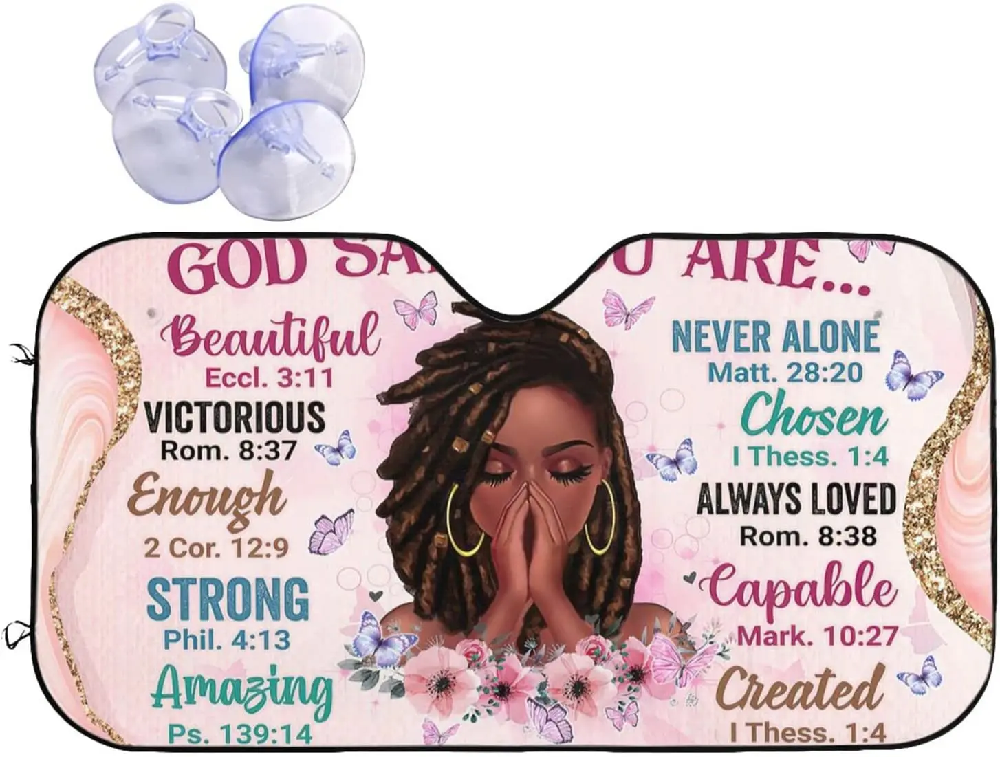 African American Black Queen Girls Car Windshield Sunshade Motivational Afro Women Foldable Auto Sunshade for Car Truck SUV Auto
African American Black Queen Girls Car Windshield Sunshade Motivational Afro Women Foldable Auto Sunshade for Car Truck SUV Auto