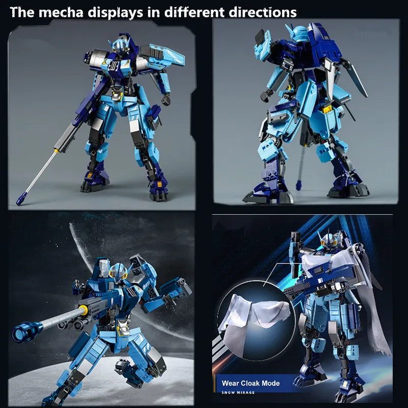 Sluban 752PCS Snow Phantom Mechanical Armor Series Robot Mechs Building Blocks Alpha Mobile Urban Bricks Movie Model Kid Boy Toy Sluban 752PCS Snow Phantom Mechanical Armor Series Robot Mechs Building Blocks Alpha Mobile Urban Bricks Movie Model Kid Boy Toy