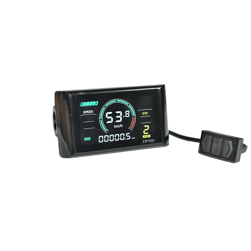 SW900 Color Screen LCD Display Control 24/36/48/60/72V Speedometer Wired Waterproof Plug Bicycle Accessories
SW900 Color Screen LCD Display Control 24/36/48/60/72V Speedometer Wired Waterproof Plug Bicycle Accessories