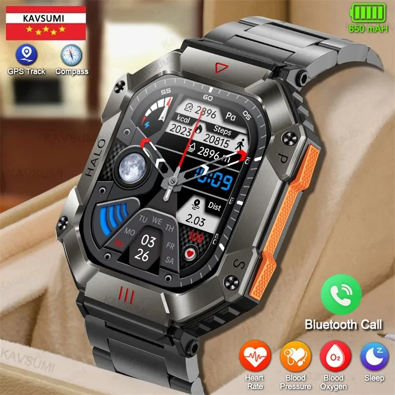 Smart Watch Men 620mAh Large Battery Fitness Tracker Compass Heart Rate IP67 Waterproof Bluetooth Call Sport Military Smartwatch
Smart Watch Men 620mAh Large Battery Fitness Tracker Compass Heart Rate IP67 Waterproof Bluetooth Call Sport Military Smartwatch