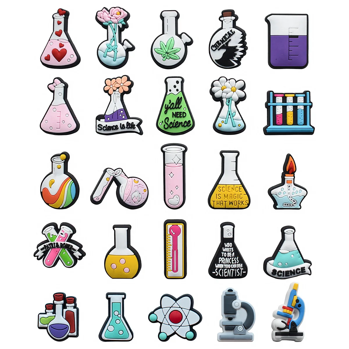 new pvc Chemical laboratory reagent bottle series shoes charms bag pens book clock Accessories shoe Decoration DIY drop shipping
new pvc Chemical laboratory reagent bottle series shoes charms bag pens book clock Accessories shoe Decoration DIY drop shipping