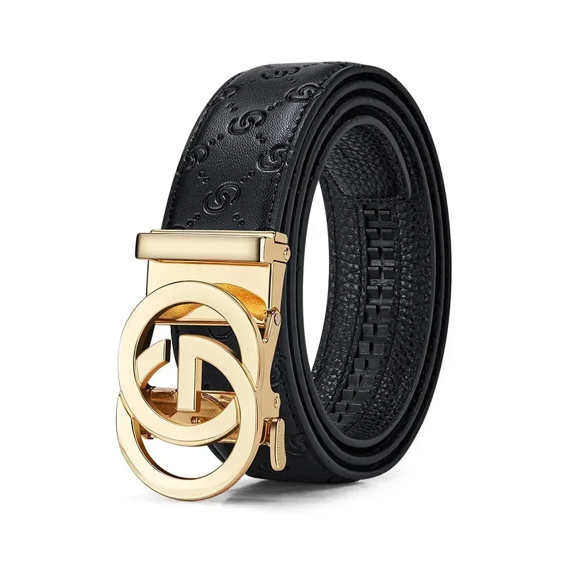 

2024 Famous New Full-grain Leather Brand Belt Men Top Quality Genuine Luxury Belts Strap Male Metal Automatic Buckle Designers