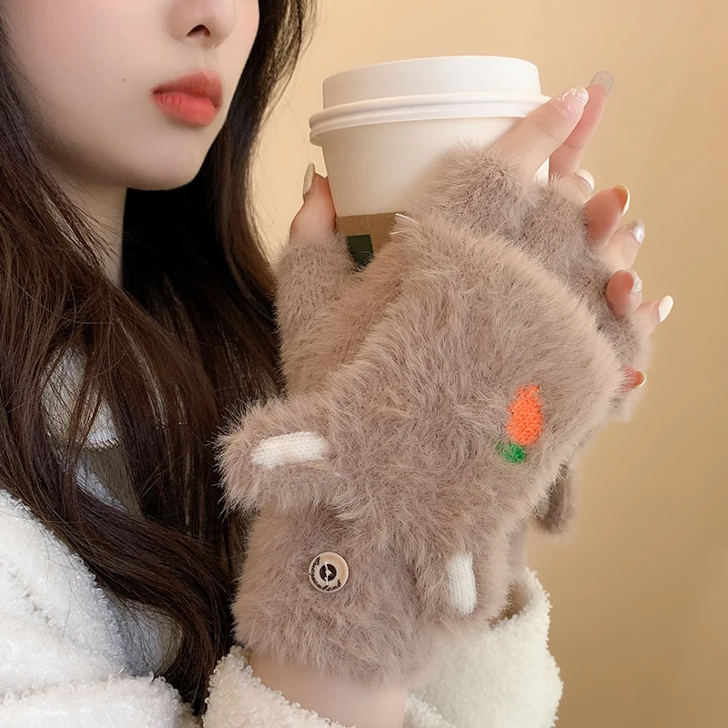 1 Pair Cute Kawaii Cartoon Plush Carrot Bunny Thicken Warm Infant Baby Boys Girls Winter Warm Gloves Women Mittens Men Glove
1 Pair Cute Kawaii Cartoon Plush Carrot Bunny Thicken Warm Infant Baby Boys Girls Winter Warm Gloves Women Mittens Men Glove