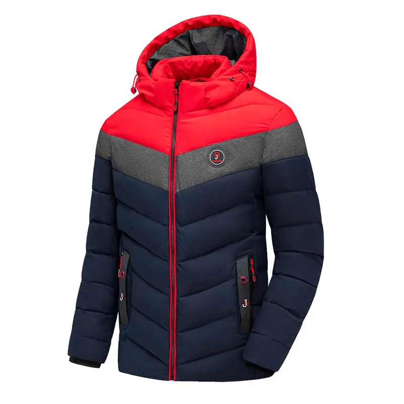 men's cotton coat winter warm cotton coat new spliced colors with detachable cap coat man
men's cotton coat winter warm cotton coat new spliced colors with detachable cap coat man