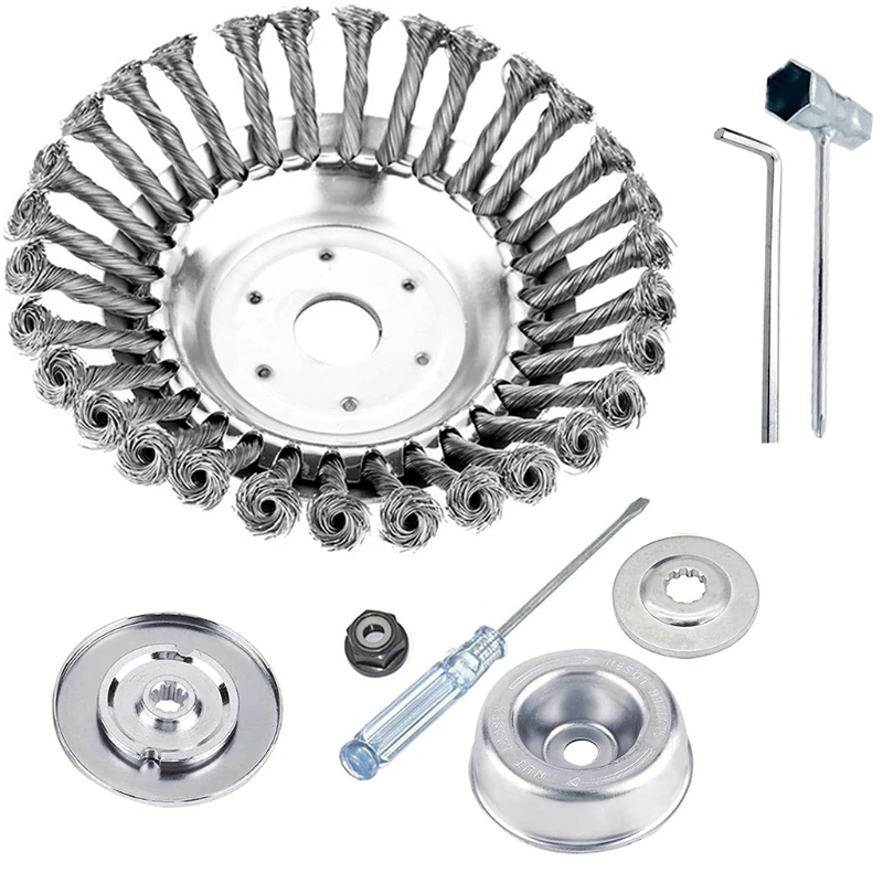 1Set 6/8-inch Lawn mower for head Steel Wire Brush Cutter Trimmer for Head with Weed Eater Adapter
1Set 6/8-inch Lawn mower for head Steel Wire Brush Cutter Trimmer for Head with Weed Eater Adapter