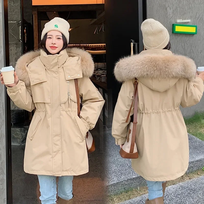 Winter Jacket 2023 HOT New Women Parka Long Puffer Coat Wool Liner Hooded Jacket Fur Collar Thick Warm Snow Wear Padded Parka
Winter Jacket 2023 HOT New Women Parka Long Puffer Coat Wool Liner Hooded Jacket Fur Collar Thick Warm Snow Wear Padded Parka