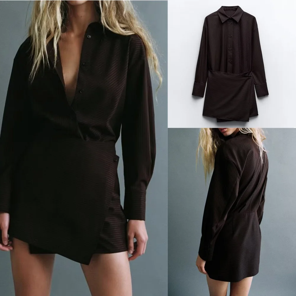 2023 new autumn style unique and chic pinstripe versatile shirt dress for commuting design high-end short skirt 4661261
2023 new autumn style unique and chic pinstripe versatile shirt dress for commuting design high-end short skirt 4661261