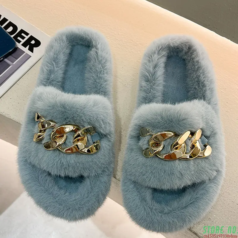 Big Size 35-42 Home Slippers Women Flip Flops 2021 Winter Furry Chain Ladies Platform Rubber Indoor Slides Outside Female Shoes
Big Size 35-42 Home Slippers Women Flip Flops 2021 Winter Furry Chain Ladies Platform Rubber Indoor Slides Outside Female Shoes