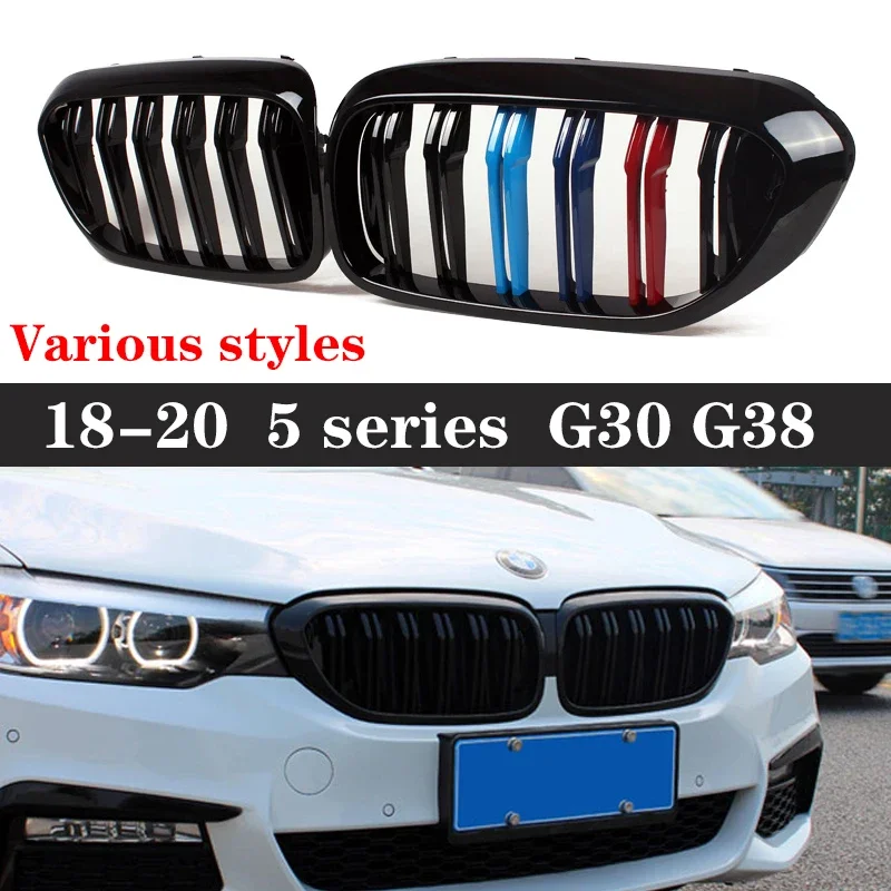 For BMW 5 Series M5 F90 G30 G38 2017-2020 Kidney Grille Glossy Black ABS Color Plastic Front Bumper Auto Decor Gril body kit
For BMW 5 Series M5 F90 G30 G38 2017-2020 Kidney Grille Glossy Black ABS Color Plastic Front Bumper Auto Decor Gril body kit