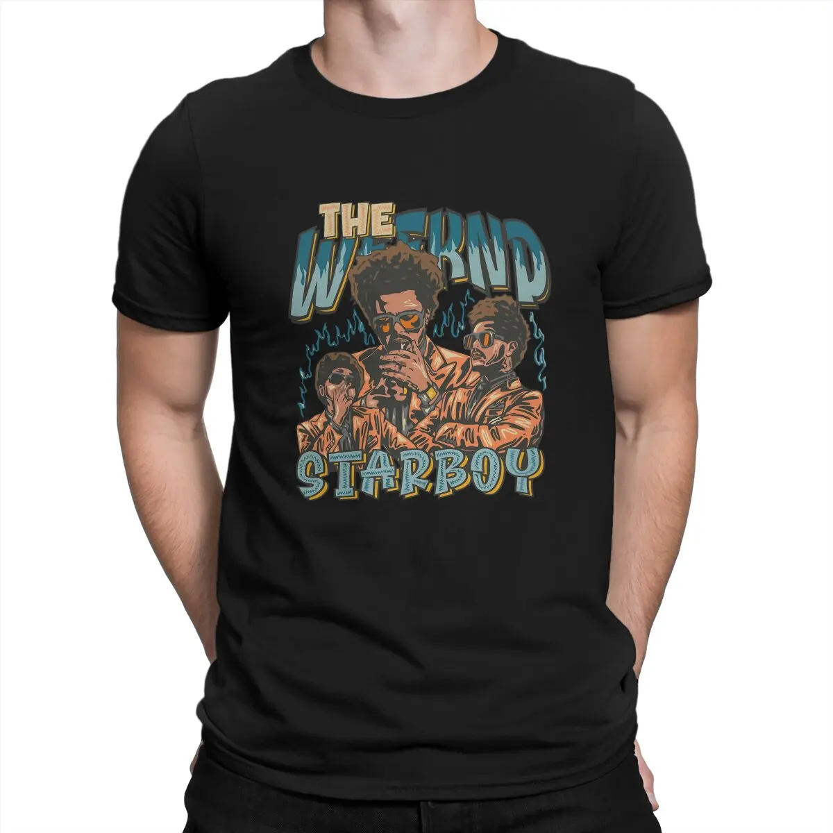 The Weeknd Мужская футболка Starboy отличительная футболка Harajuku толстовки новый тренд
The Weeknd Мужская футболка Starboy отличительная футболка Harajuku толстовки новый тренд
