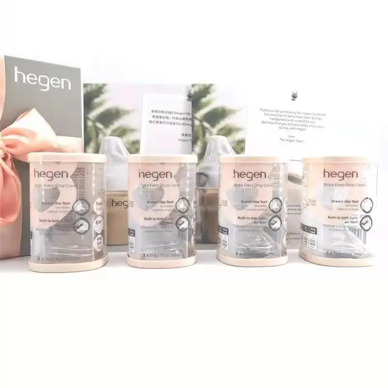 Hegen silicone baby bottle nipple 1/2/3/Y drop baby's bottle nipple (box of 2 pieces) for baby
Hegen silicone baby bottle nipple 1/2/3/Y drop baby's bottle nipple (box of 2 pieces) for baby