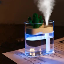 160ML Ultrasonic Air Humidifier Clear Cactus Color Light USB Essential Oil Diffuser Car Purifier Aroma Diffusor Anion Mist Maker
160ML Ultrasonic Air Humidifier Clear Cactus Color Light USB Essential Oil Diffuser Car Purifier Aroma Diffusor Anion Mist Maker