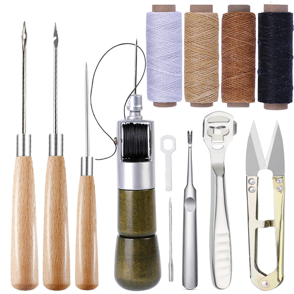 Betim Hand Sewing Machine Waxed Thread Kit DIY Leather Sewing Tool Sewing Awl For Leather Stitching Belt Strips Shoemaker Tools
Betim Hand Sewing Machine Waxed Thread Kit DIY Leather Sewing Tool Sewing Awl For Leather Stitching Belt Strips Shoemaker Tools