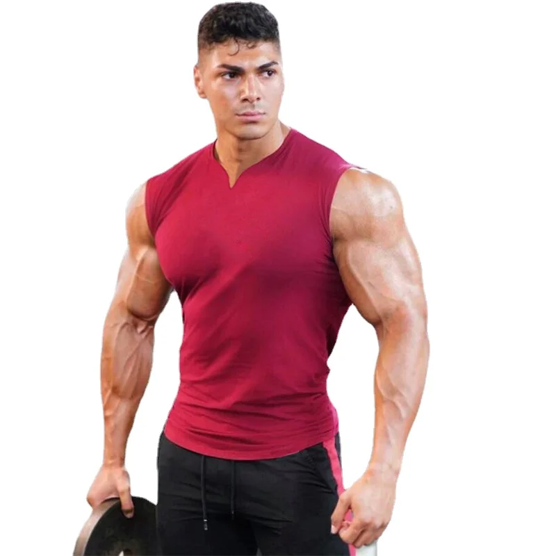 Plain Bodybuilding Fitness Streetwear Gym Sports V-neck Pure Cotton Fashion Casual Slim Fit Sleeveless Shirt
Plain Bodybuilding Fitness Streetwear Gym Sports V-neck Pure Cotton Fashion Casual Slim Fit Sleeveless Shirt