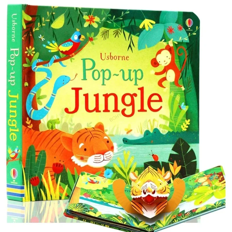 

Детские 3d-книги Usborne с выдвижным рисунком на английском языке, сказочные сказки, книга для чтения на английском языке, Обучающие игрушки Монтессори, детский подарок