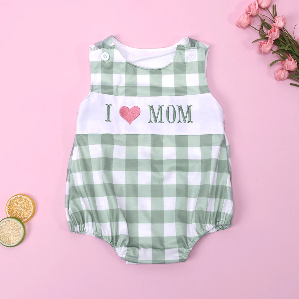 New Born 0-3T Jumpsuit Baby Boy Clothes I LOVE MOM Embroidery Bubble Infant Romper Sleeve Green Lattices Short Bodysuit Outfit
New Born 0-3T Jumpsuit Baby Boy Clothes I LOVE MOM Embroidery Bubble Infant Romper Sleeve Green Lattices Short Bodysuit Outfit