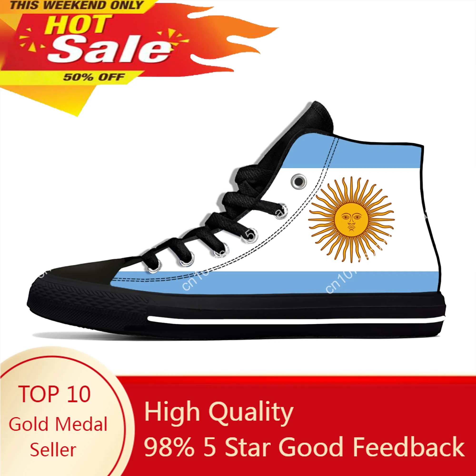 Argentina Flag High Top Sneakers Mens Womens Teenager Casual Shoes Running Shoes 3D Printed Breathable Lightweight shoe
Argentina Flag High Top Sneakers Mens Womens Teenager Casual Shoes Running Shoes 3D Printed Breathable Lightweight shoe