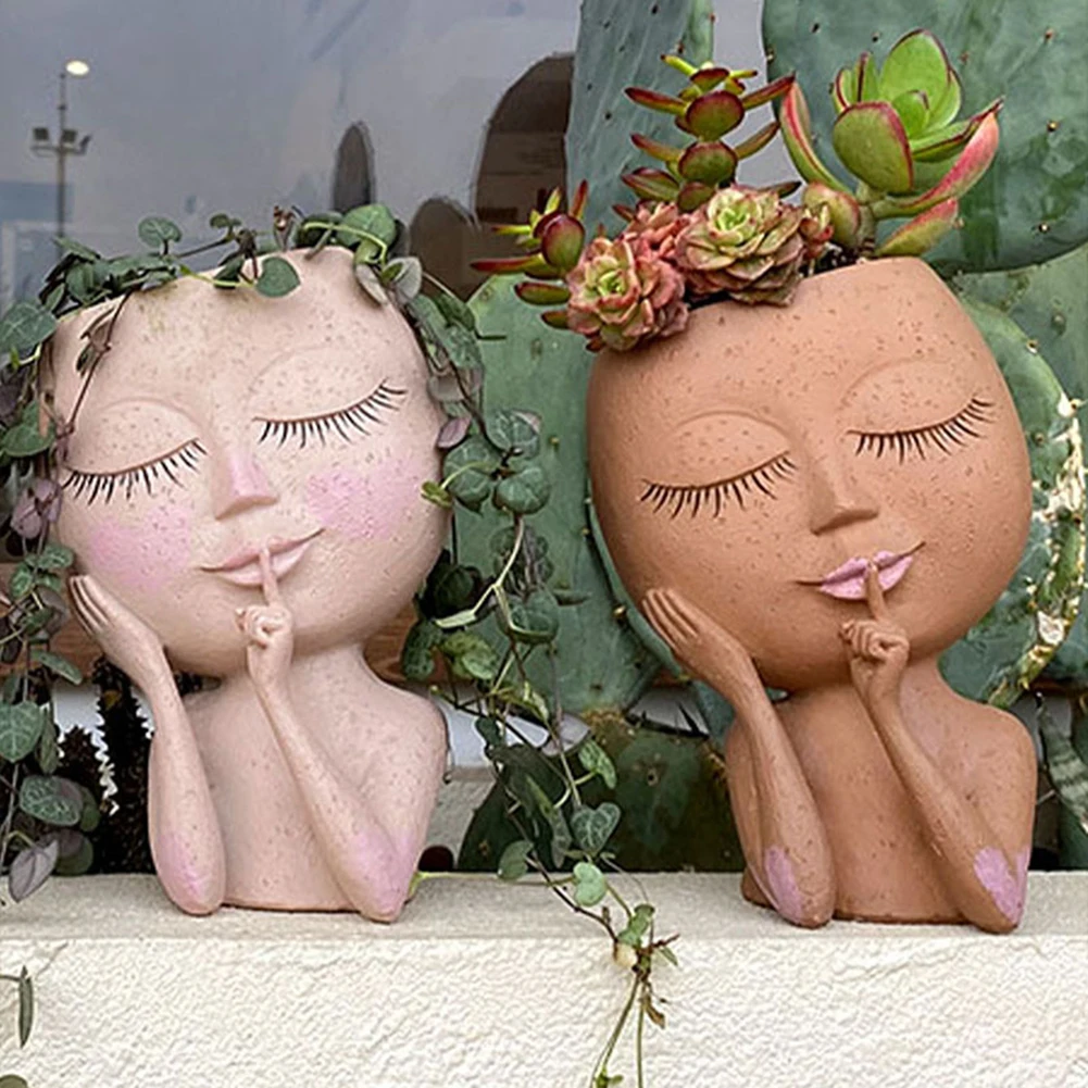 European Gardening Creative Multicolor Flower Pot Dolls Resin Crafts Personalized Simulation Designs Garden And Home Decoration
European Gardening Creative Multicolor Flower Pot Dolls Resin Crafts Personalized Simulation Designs Garden And Home Decoration