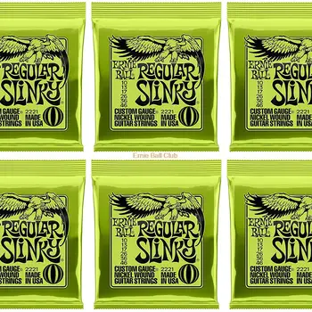 6 Packs/Set Ernie-Ball Nickel Electric Guitar Strings 2215 2220 2221 2222 2223 2225 Cobalt Slinky 2721 2723 2727 Free Shipping