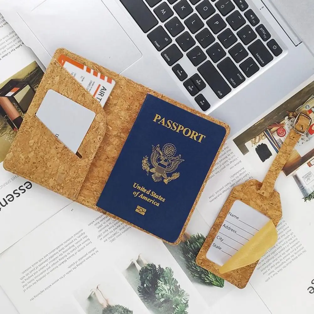 Identifier Passport Holder Durable Baggage Cork Luggage Tag Set Accessories Boarding Suitcase Label Travel
Identifier Passport Holder Durable Baggage Cork Luggage Tag Set Accessories Boarding Suitcase Label Travel