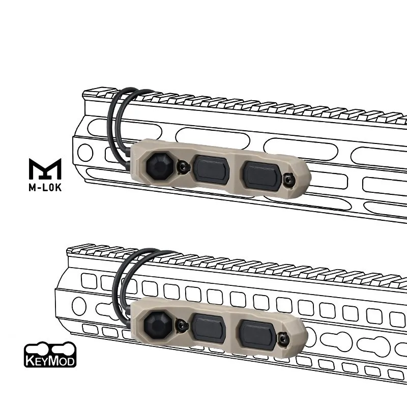 

WADSN AXON Surefir M300 M600 Flashlight Scout Light Remote Switch SF/2.5mm/3.5mm/Crane Laser Plug Fit Picatinny M-LOK Keymod