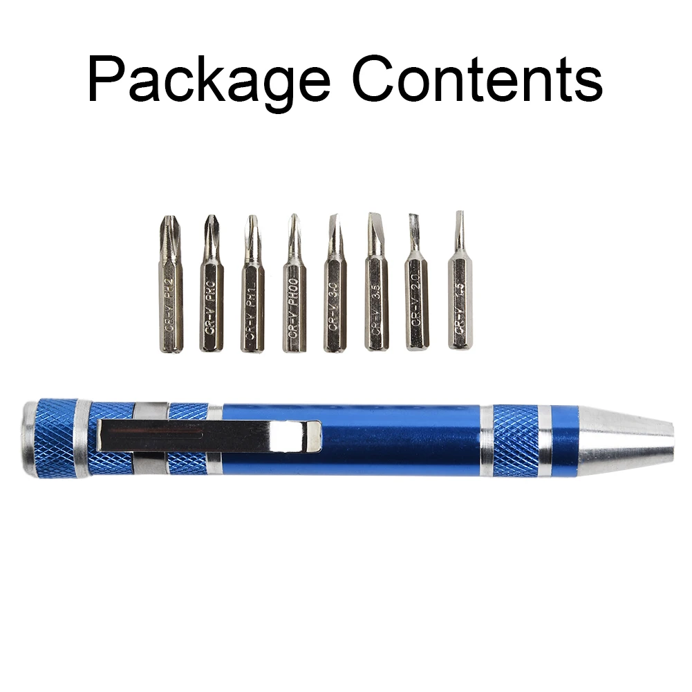 Multifunction 8 In 1 Portable Screwdriver Set Bits Pocket Precision Screwdriver For Mobile Phone Repairing Hand Tools Kit
Multifunction 8 In 1 Portable Screwdriver Set Bits Pocket Precision Screwdriver For Mobile Phone Repairing Hand Tools Kit