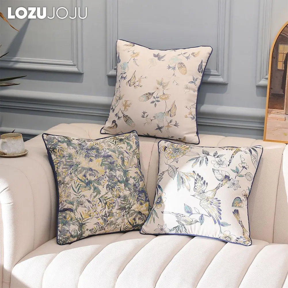 LOZUJOJU Blue Jacquard Bird Spring Pillow Cases 45x45cm Decorative Pillow Covers Sofa Cushion Cover for Seat Bed
LOZUJOJU Blue Jacquard Bird Spring Pillow Cases 45x45cm Decorative Pillow Covers Sofa Cushion Cover for Seat Bed