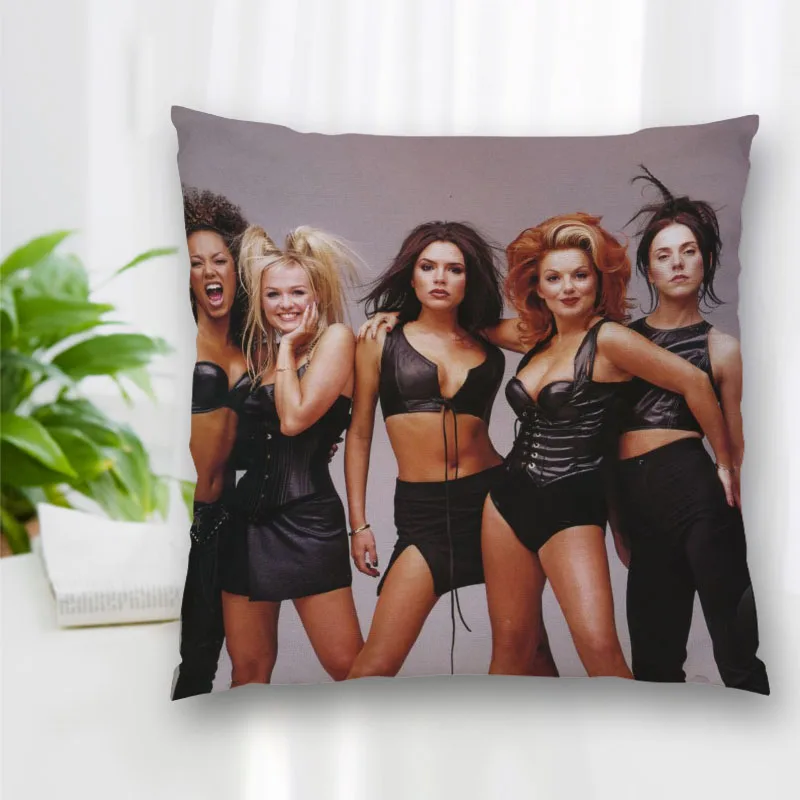 

Cushion Spice Girls Pattern Cover Throw Pillow Case Cushion For Sofa/Home/Car Decor Zipper Custom PillowCase