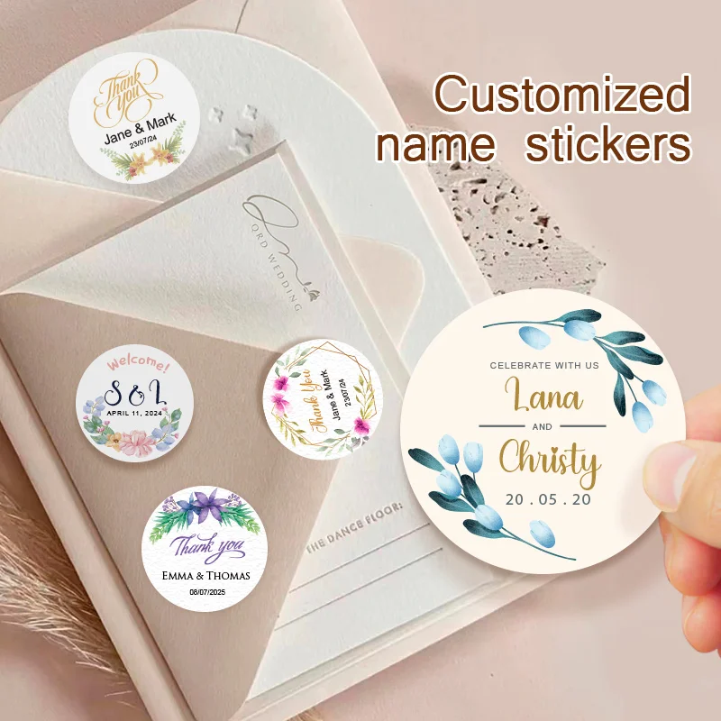 Personalized Round Circle Label Stickers Custom Stickers for Wedding Bridal Shower Baptism Communion Bar Mitzvah Favors 
Personalized Round Circle Label Stickers Custom Stickers for Wedding Bridal Shower Baptism Communion Bar Mitzvah Favors