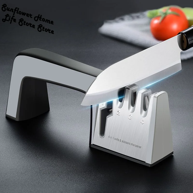 Knife Sharpener 4 in 1 Diamond Coated Fine Rod Knife Shears and Scissors Sharpening stone System Stainless Steel Blades
Knife Sharpener 4 in 1 Diamond Coated Fine Rod Knife Shears and Scissors Sharpening stone System Stainless Steel Blades