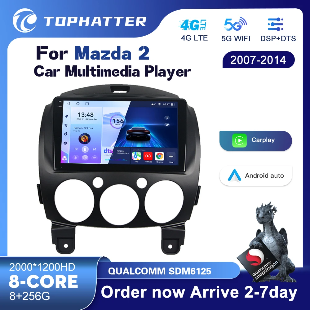TOPHATTER 2Din Android 13 Car Radio Multimedia Video Player For MAZDA 2 Mazda2 2007-2014 Navigation 4G WIFI Carplay Head Unit
TOPHATTER 2Din Android 13 Car Radio Multimedia Video Player For MAZDA 2 Mazda2 2007-2014 Navigation 4G WIFI Carplay Head Unit