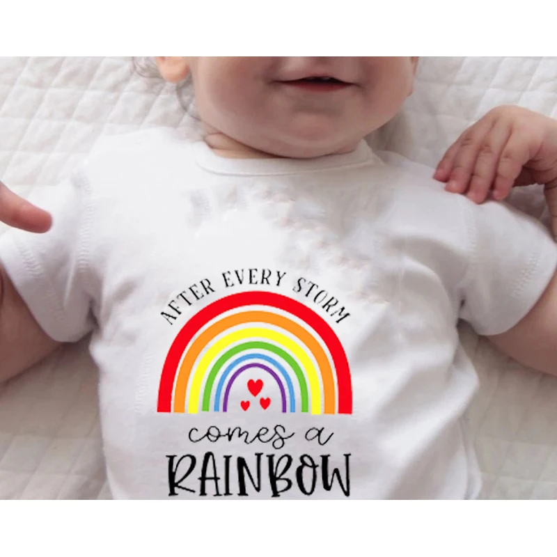 Korean Style Baby Clothes New Born Baby Girl Jumpsuit Rainbow Pattern Print Summer Baby Boy Short Sleeve Playsuit Fashion Outfit
Korean Style Baby Clothes New Born Baby Girl Jumpsuit Rainbow Pattern Print Summer Baby Boy Short Sleeve Playsuit Fashion Outfit
