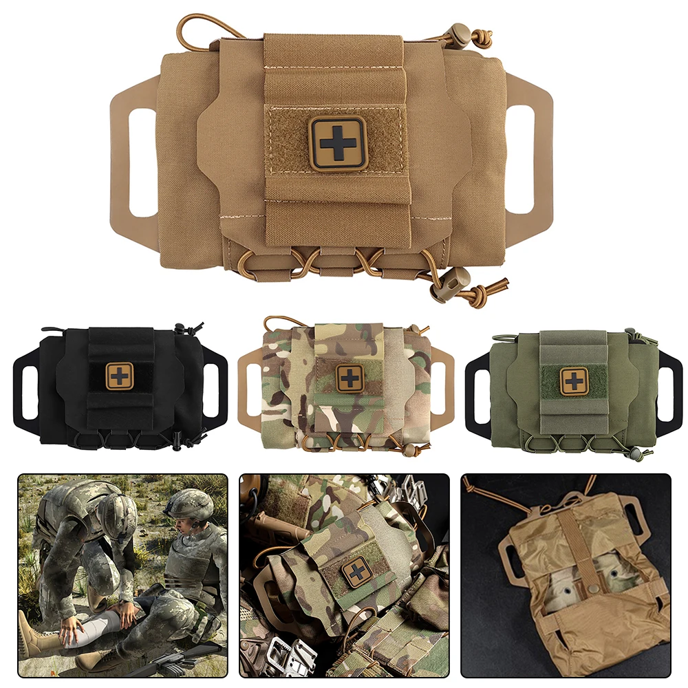 

Тактическая Военная Сумка MOLLE, комплект первой помощи для быстрого развертывания, уличная охотничья Аварийная сумка для выживания, медицинский набор для кемпинга