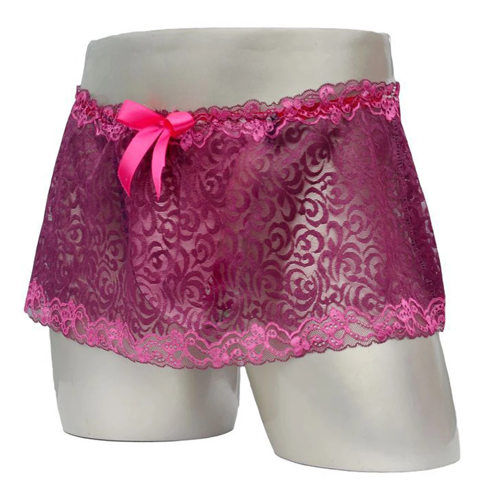 Men Sissy Boxers Briefs Lace Ultra-thin Underwear See-through Lingerie Skirt Solid Sheer Panties Gay Seduction Erotic Panties
Men Sissy Boxers Briefs Lace Ultra-thin Underwear See-through Lingerie Skirt Solid Sheer Panties Gay Seduction Erotic Panties