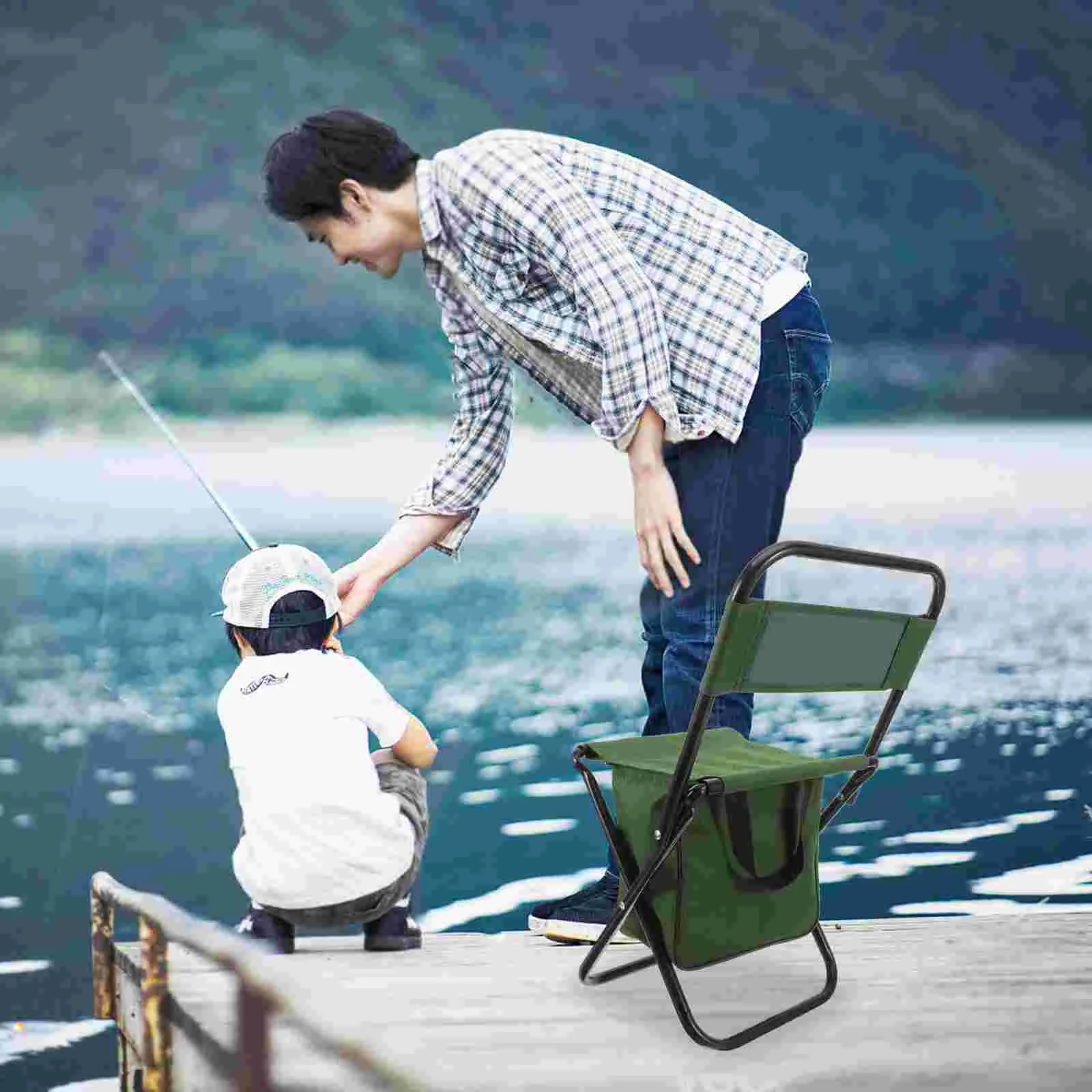 Outdoor Chairs Folding Storage Bag Stool Matza Backrest Green Camp for Leisure Small Table Barbecue Foldable
Outdoor Chairs Folding Storage Bag Stool Matza Backrest Green Camp for Leisure Small Table Barbecue Foldable