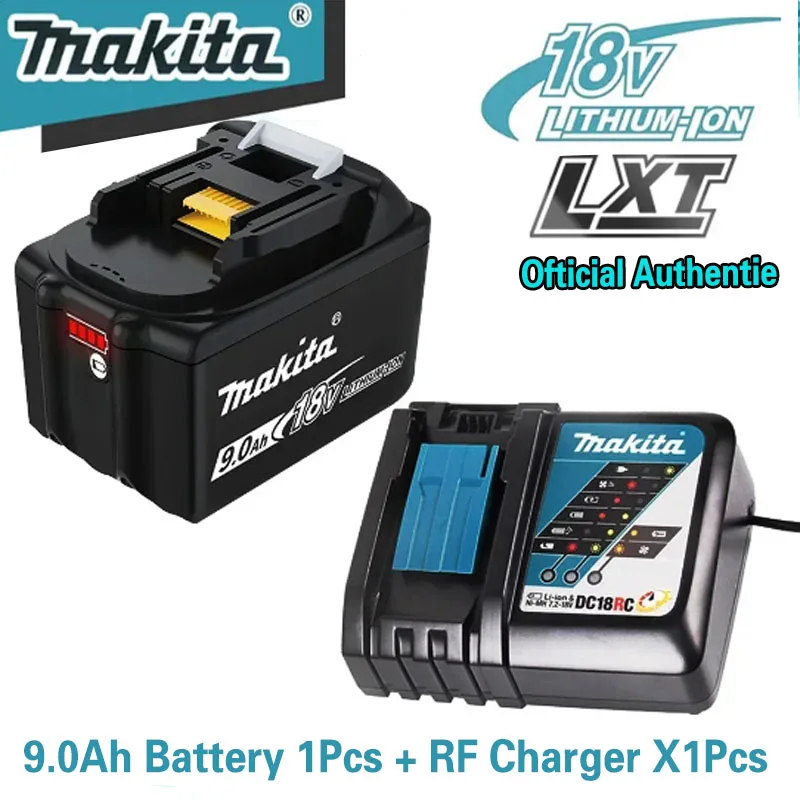 Makita Original Lithium ion Rechargeable Battery 18V 9000mAh 18v 9.0Ah drill Replacement Battery BL1860 BL1830 BL1850 BL1860B
Makita Original Lithium ion Rechargeable Battery 18V 9000mAh 18v 9.0Ah drill Replacement Battery BL1860 BL1830 BL1850 BL1860B