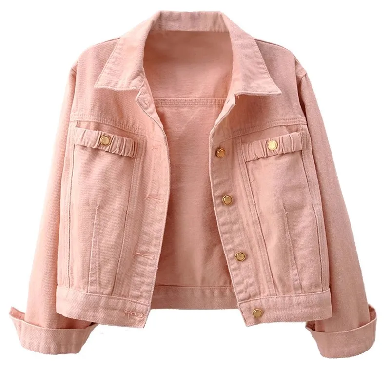 High-Grade Fashion Solid Color Denim Short Coat Female 2024 Spring And Autumn New Korean Loose Pockets Jeans Jacket Women B136
High-Grade Fashion Solid Color Denim Short Coat Female 2024 Spring And Autumn New Korean Loose Pockets Jeans Jacket Women B136
