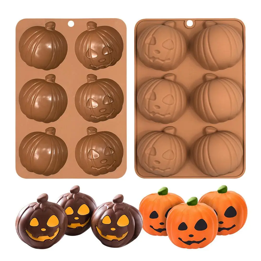 6 Cavity Halloween Pumpkin Silicone Cake Mold Chocolate Tool Mousse Jelly Ice Cream Decorating Cake Pudding Dessert Fruit D9Q0
6 Cavity Halloween Pumpkin Silicone Cake Mold Chocolate Tool Mousse Jelly Ice Cream Decorating Cake Pudding Dessert Fruit D9Q0