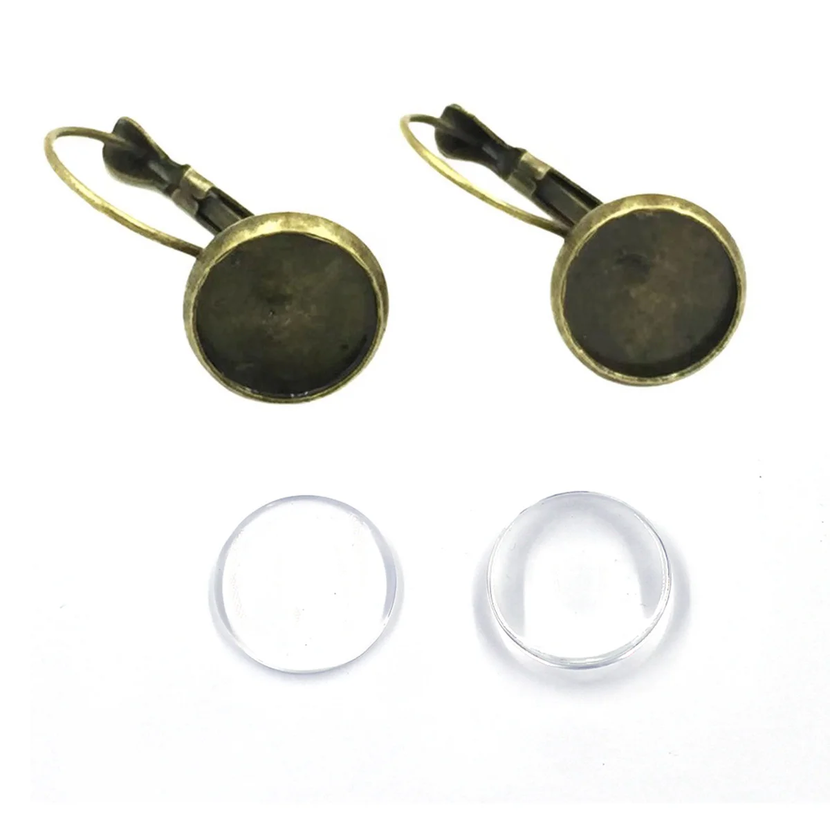 10Sets Bronze Tone Earrings Clips Cameo Setting Blank Base with 10mm Cabochon Style French Lever Back DIY Jewelry Accessories
10Sets Bronze Tone Earrings Clips Cameo Setting Blank Base with 10mm Cabochon Style French Lever Back DIY Jewelry Accessories