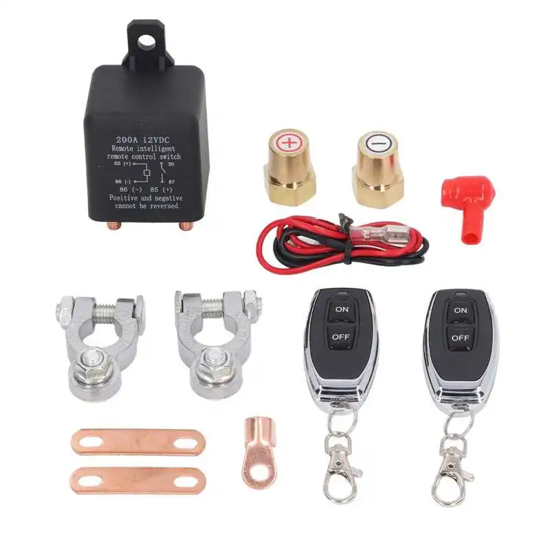 Car Battery Disconnect Switch Power Cut Off Kill Switch with Remote Control for Automotive Master Kill Switch System
Car Battery Disconnect Switch Power Cut Off Kill Switch with Remote Control for Automotive Master Kill Switch System