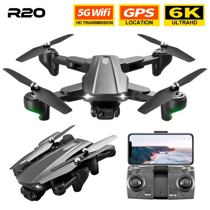50X Aerial Photography RC Quadcopter R20 With 6K Professional HD Dual Camera Optical GPS 5G Dron R20 Folding Mini Drone
50X Aerial Photography RC Quadcopter R20 With 6K Professional HD Dual Camera Optical GPS 5G Dron R20 Folding Mini Drone