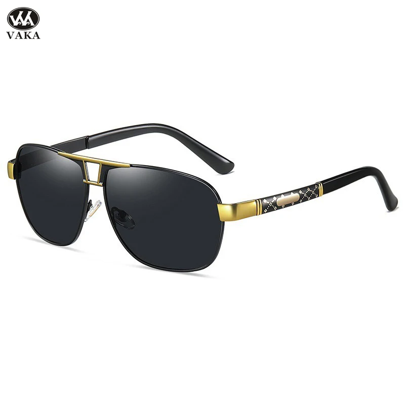 

Designer Square Luxury Brand Polarized Sunglasses Men Driving UV400 Protection Retro Vintage Sun Glasses Lunette De Soleil Homme