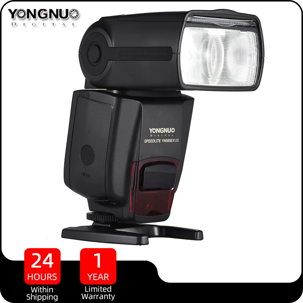 

YONGNUO YN565EX III Flash Speedlite Wireless Hot Shoe Flash TTL HSS Slave for Canon 500D 600D 50D 5DIII Nikon D7500 D7200 D5600