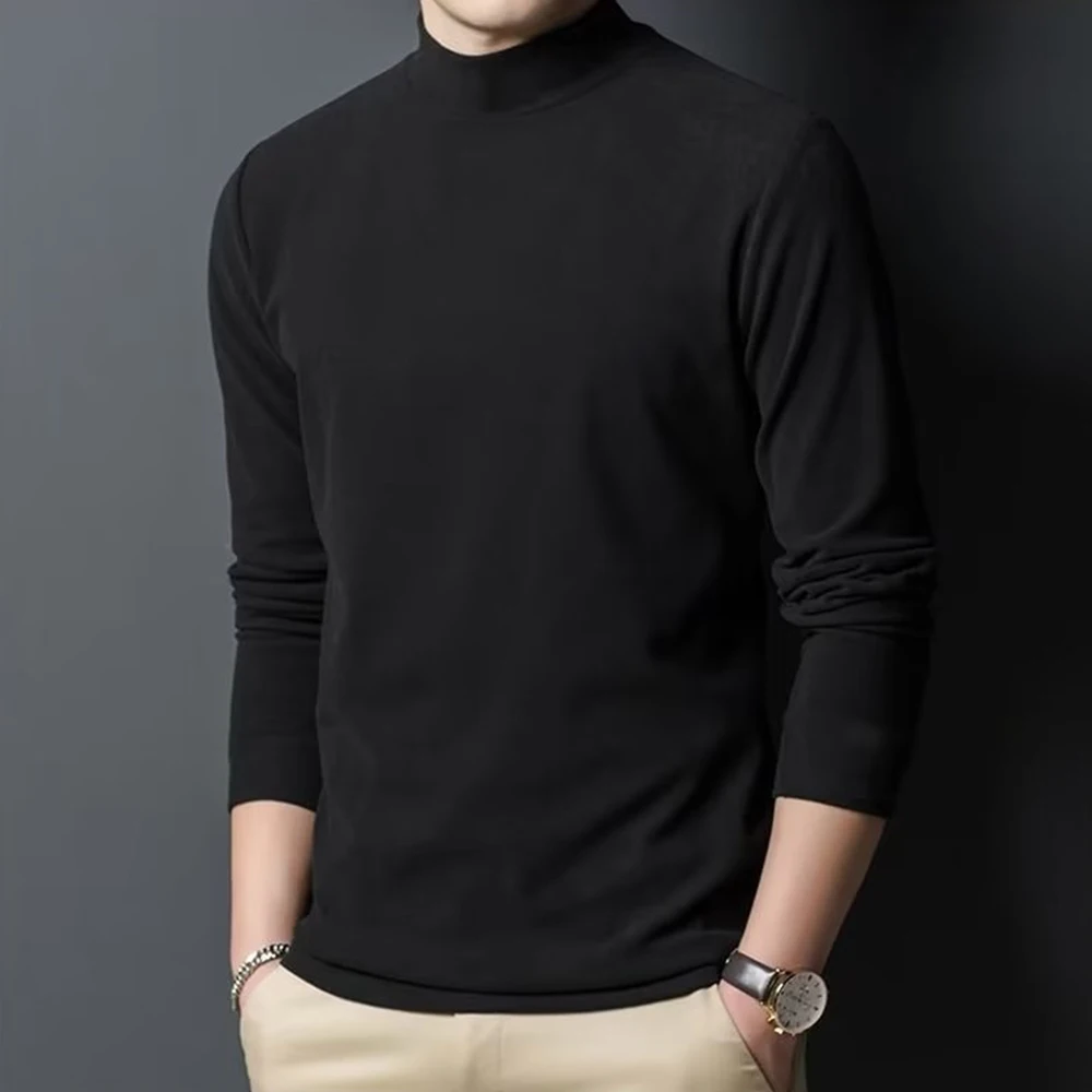 Autumn Winter Men's Half Turtleneck Thermal Double-Sided Fleece Underwear Tops Long-Sleeved Bottoming T-Shirt Tops
Autumn Winter Men's Half Turtleneck Thermal Double-Sided Fleece Underwear Tops Long-Sleeved Bottoming T-Shirt Tops
