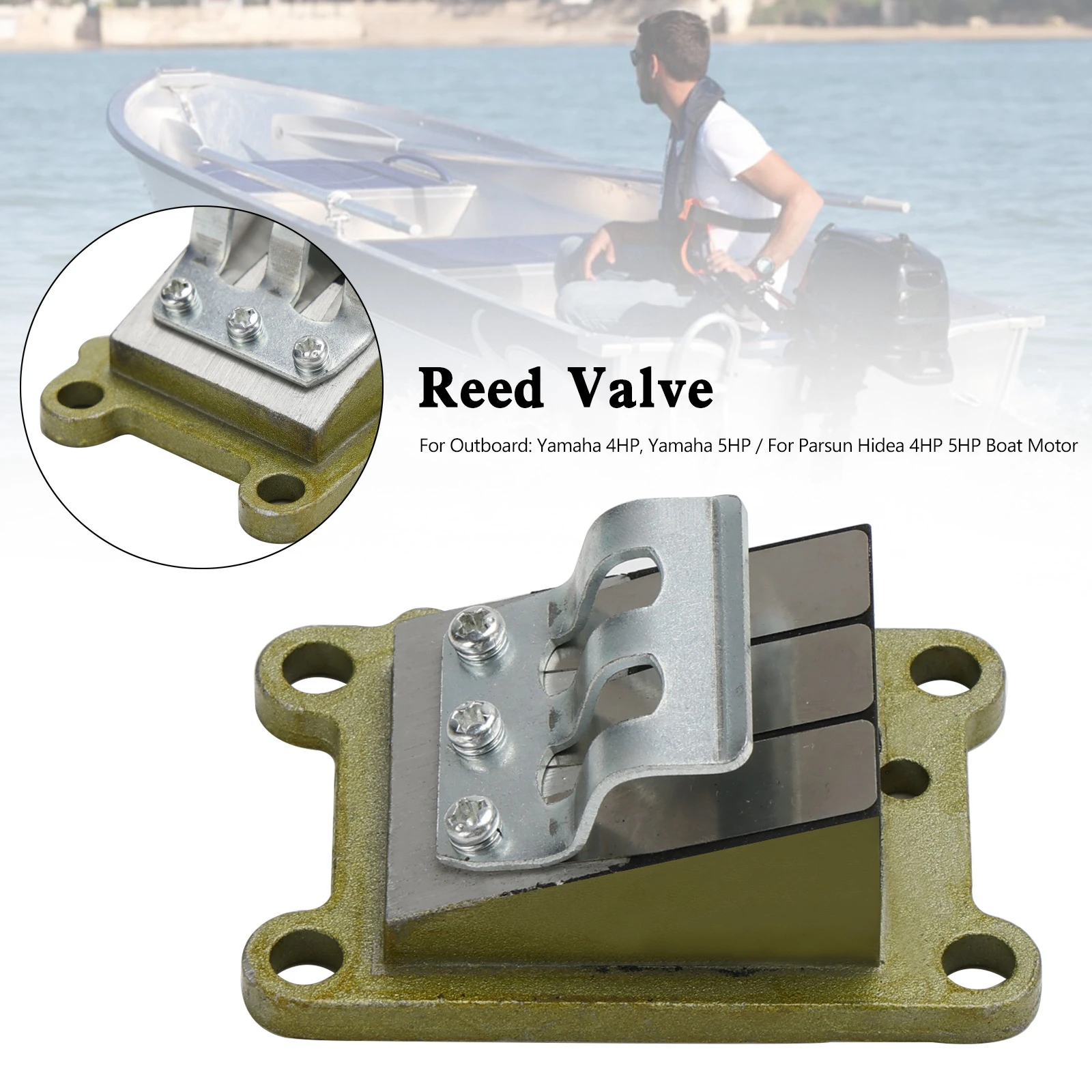 Areyourshop 6E0-13610-00 Reed Valve Assy for Yamaha 2 Stroke 4HP 5HP Outboard Motor
Areyourshop 6E0-13610-00 Reed Valve Assy for Yamaha 2 Stroke 4HP 5HP Outboard Motor