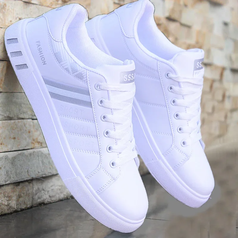 Men's Sneakers Casual Sports Shoes for Men Lightweight PU Leather Breathable Shoe Mens Flat White Tenis Shoes Zapatillas Hombre
Men's Sneakers Casual Sports Shoes for Men Lightweight PU Leather Breathable Shoe Mens Flat White Tenis Shoes Zapatillas Hombre