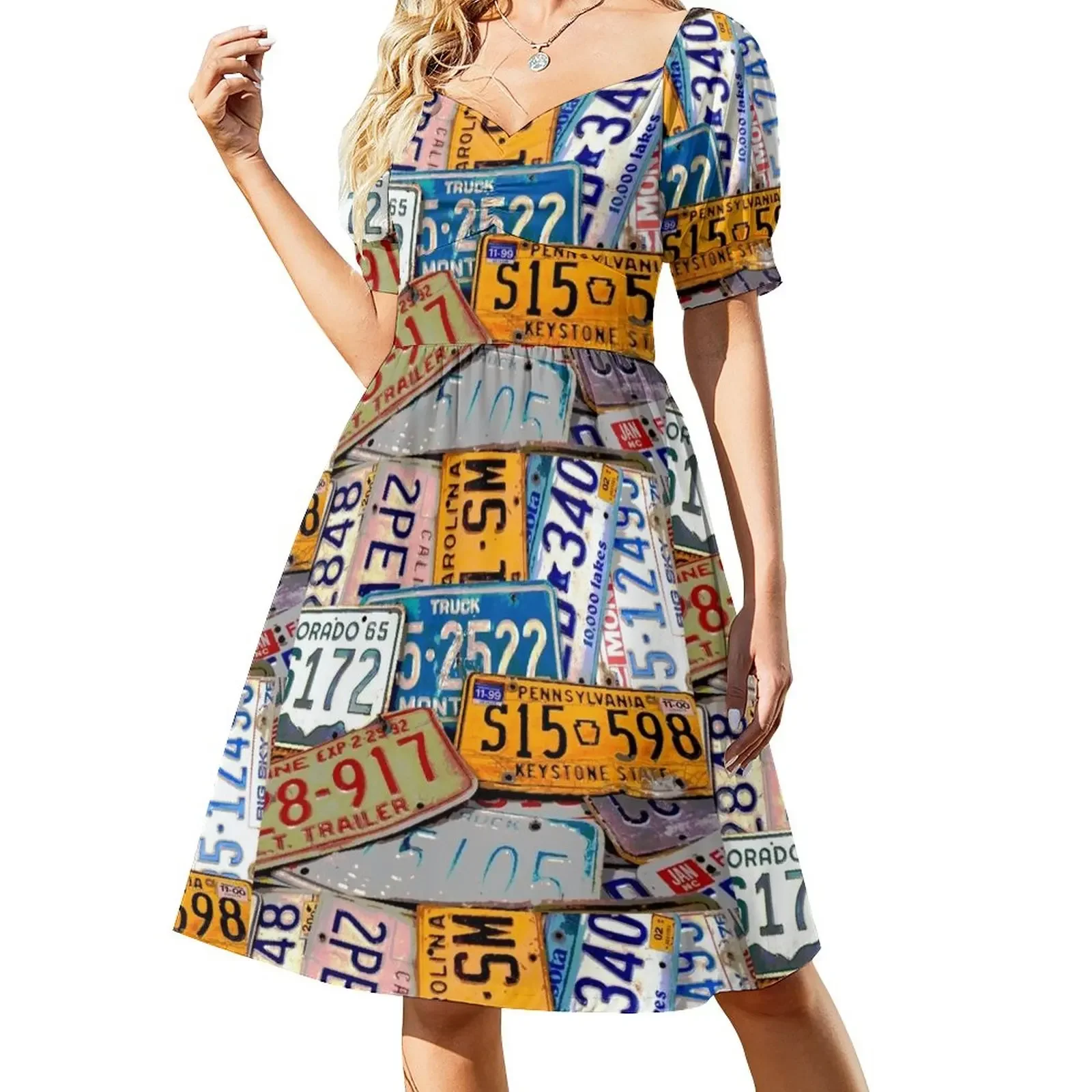 License Plate Poster Sleeveless Dress elegant women's dresses sale sensual sexy dress for women Summer skirt
License Plate Poster Sleeveless Dress elegant women's dresses sale sensual sexy dress for women Summer skirt
