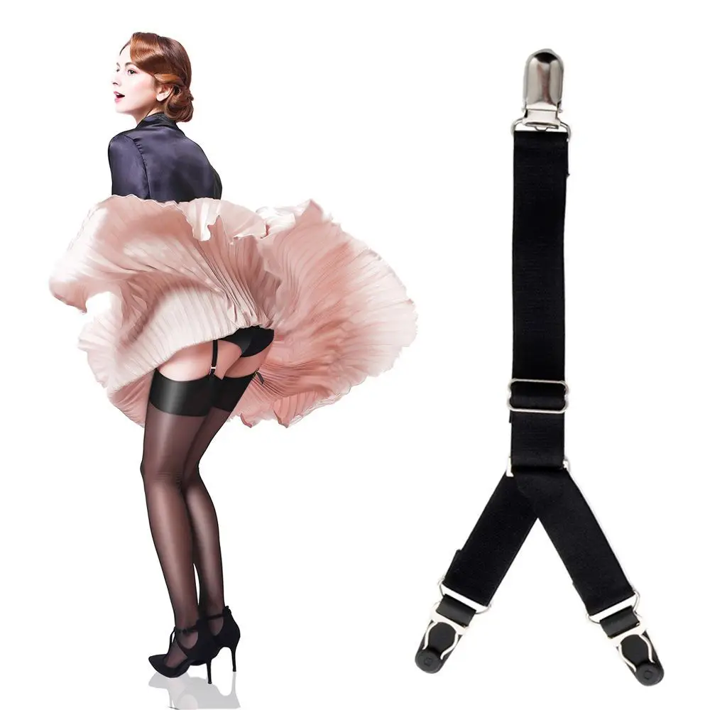 Elasticity Female Punk Tight Socks Elastic Clips Metal Leg Suspender Sexy Belt 2PCS Garters
Elasticity Female Punk Tight Socks Elastic Clips Metal Leg Suspender Sexy Belt 2PCS Garters